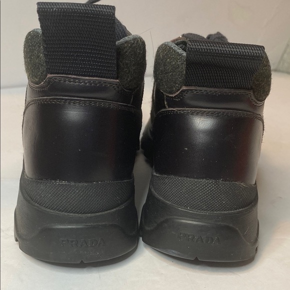 Prada vibram Black Gray hiking boots size 38.5 - Picture 2 of 8